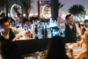 Zion Sky Lounge quầy bar về đêm