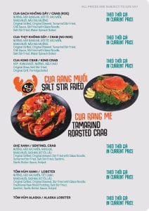Thực đơn phong phú của B40