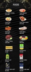 menu paradise club 6