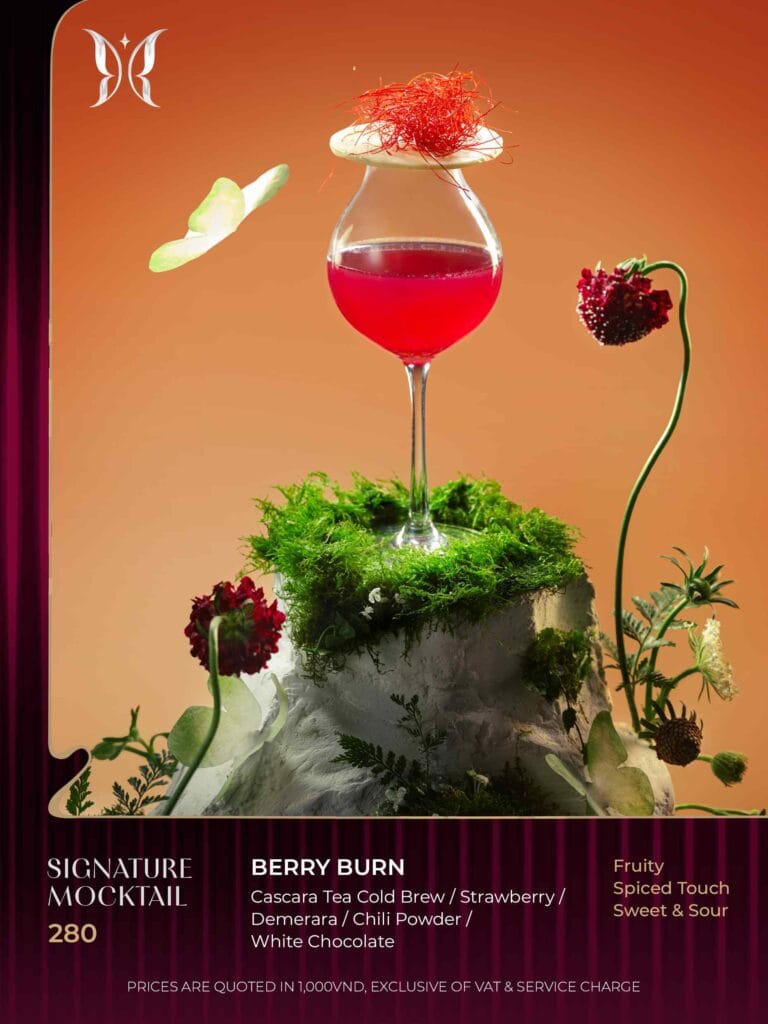 Những ly cocktail đặc trưng được phục vụ tại Kén Sky Bar