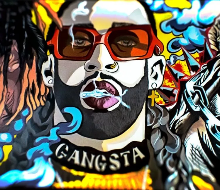 Tranh graffiti phong cách Gangsta của The Gangs
