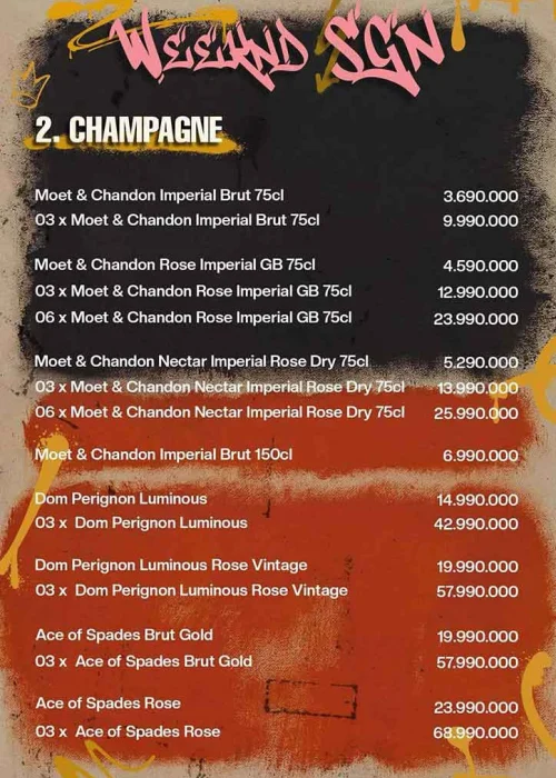 weeknd sgn menu 2